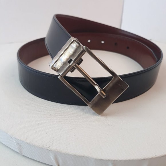 Salvatore Ferragamo Other - Salvatore Ferragamo Smooth Leather Reversible Belt Sz 38